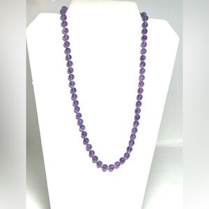 Vintage Knotted Amethyst Necklace